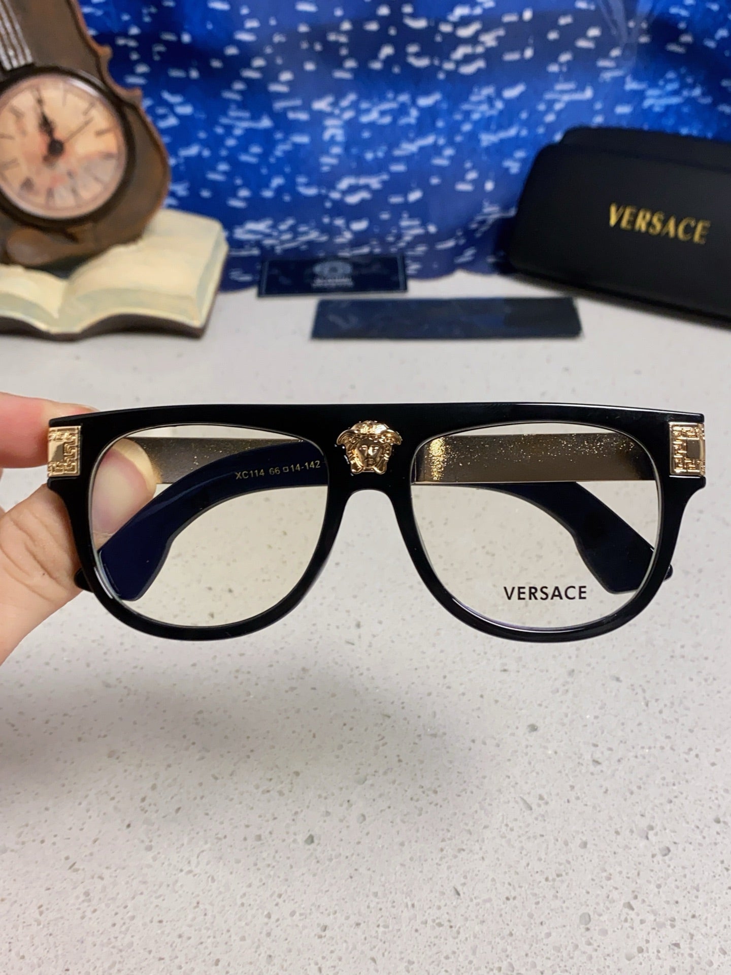 Versace Square Silver Lens Sunglasses for Men & Women - 372531 - detail image 4