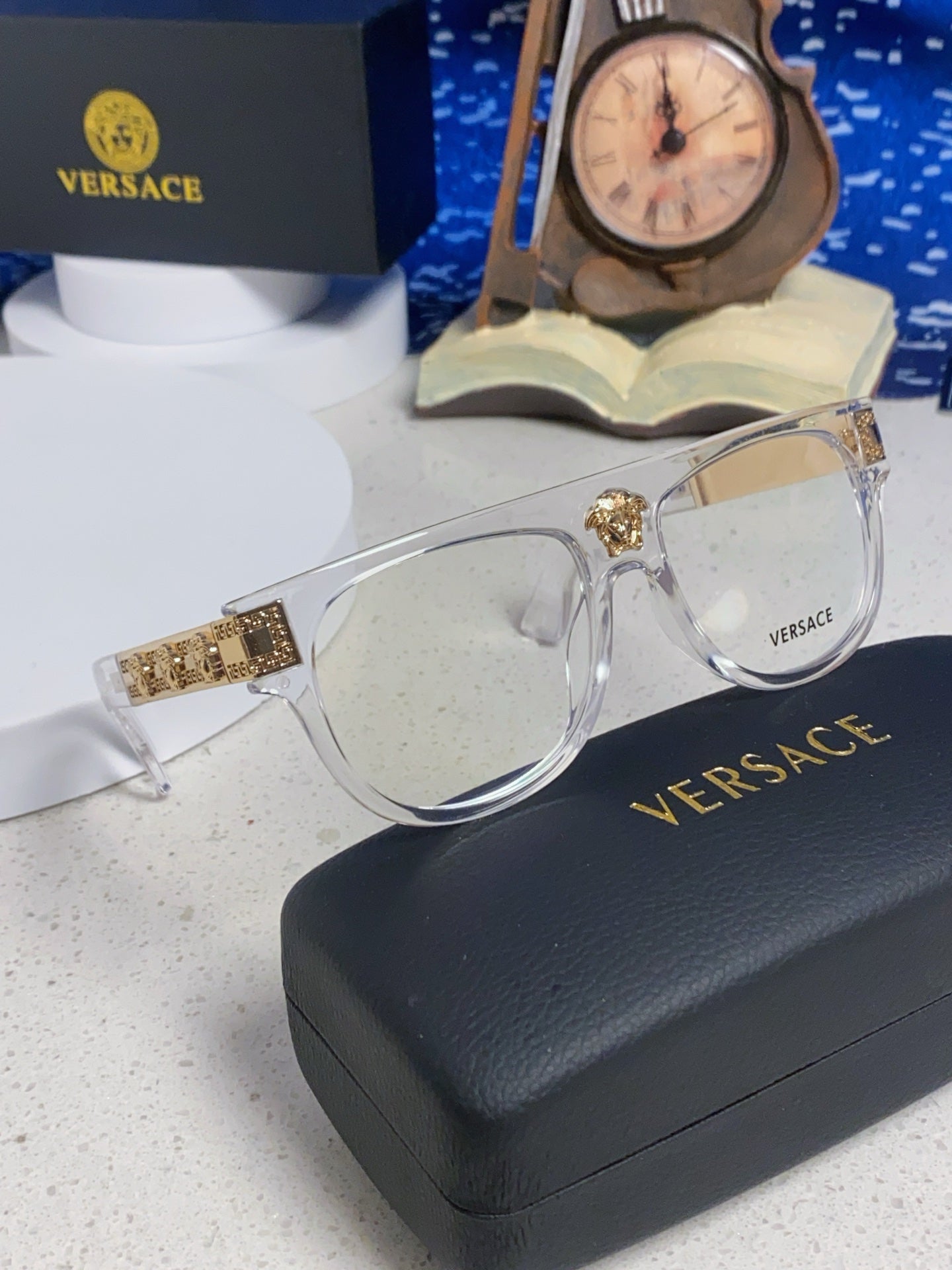 Versace Square Silver Lens Sunglasses for Men & Women - 372529 - detail image 10