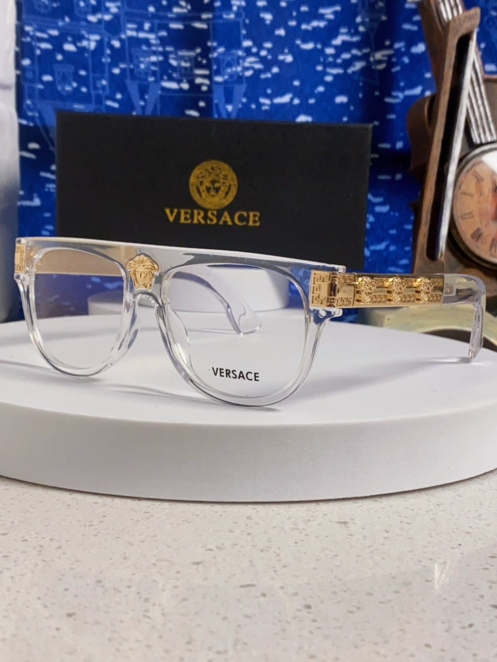 Versace Square Silver Lens Sunglasses for Men & Women - 372529