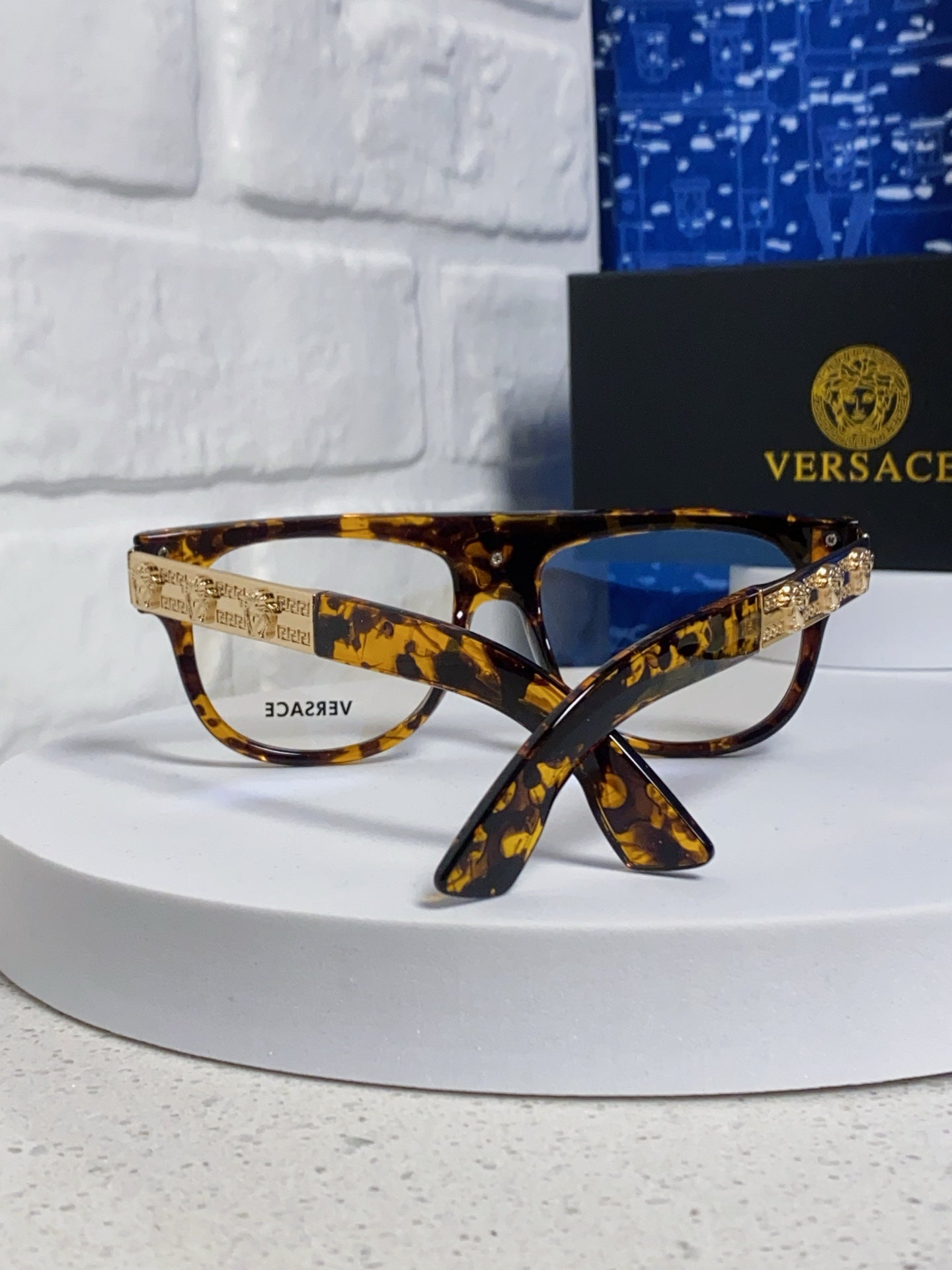 Versace Square Brown Lens Sunglasses for Men & Women - detail image 3