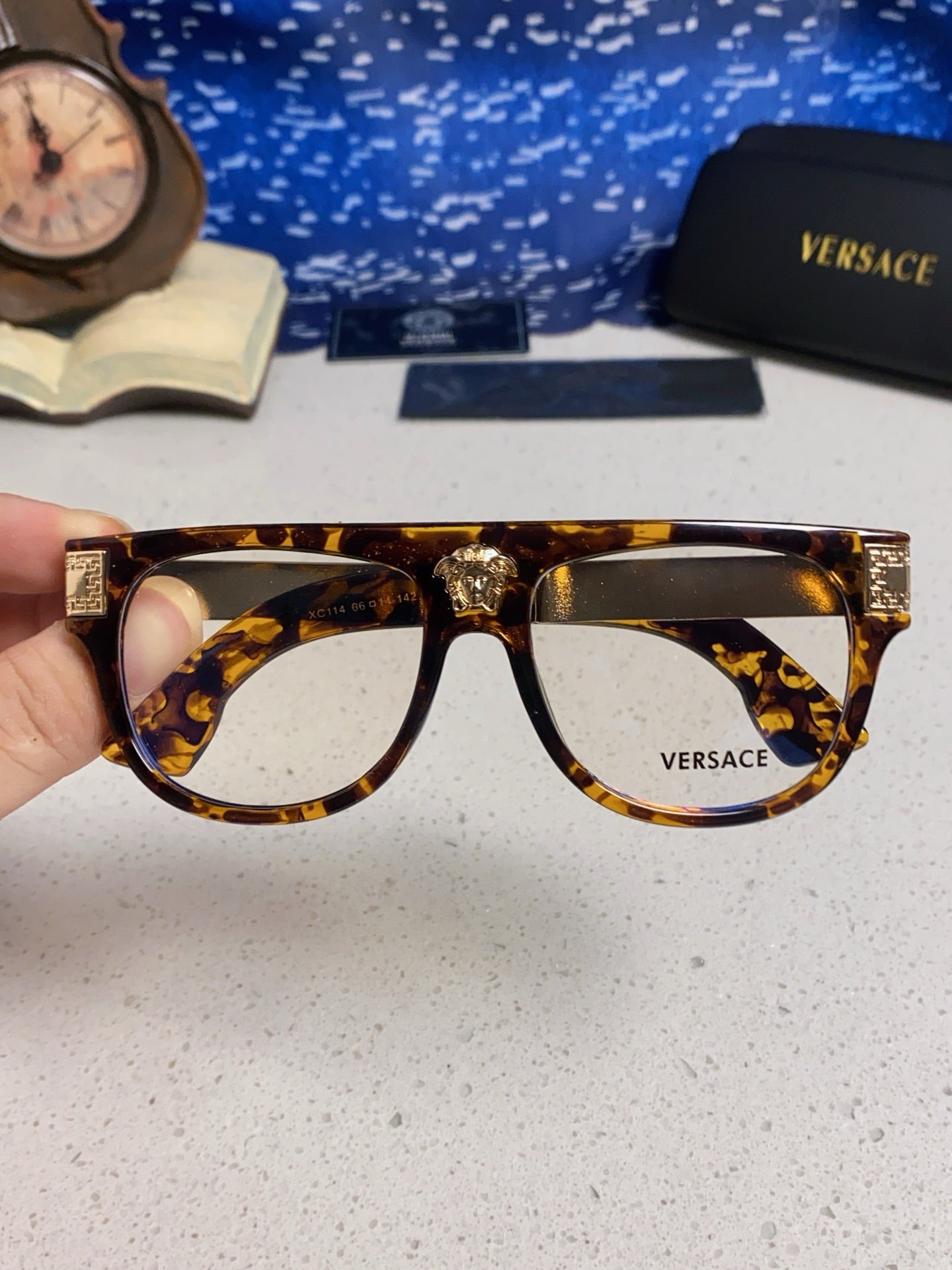 Versace Square Brown Lens Sunglasses for Men & Women - detail image 4