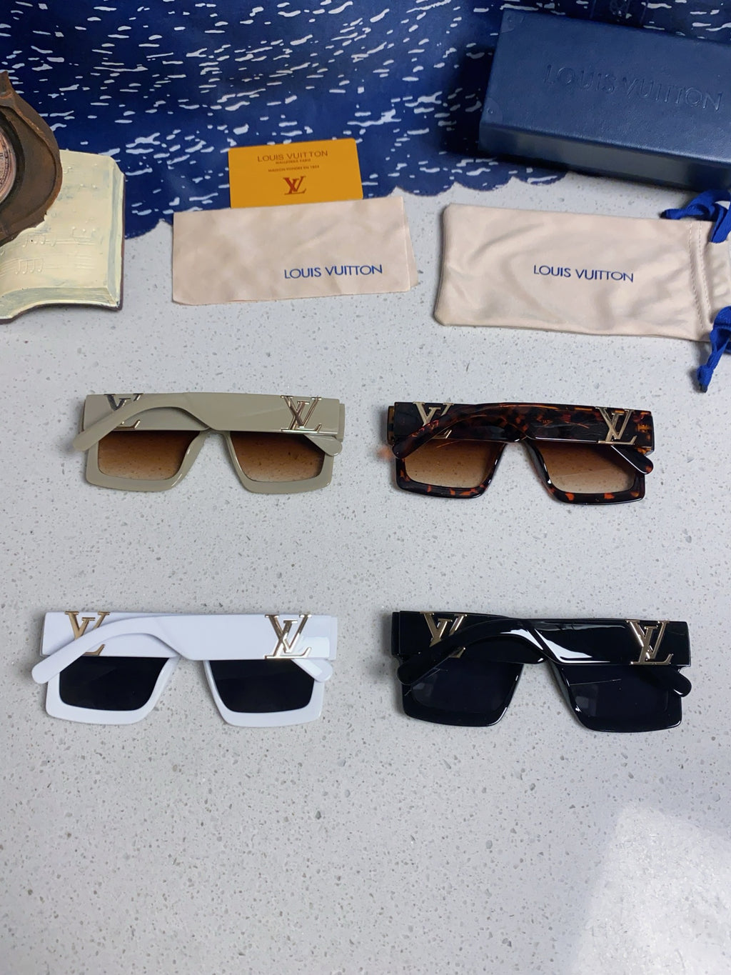 Louis Vuitton Square Silver Lens Sunglasses for Men & Women - 398162 - detail image 11