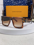 Louis Vuitton Square Brown Lens Sunglasses for Men & Women - 398163