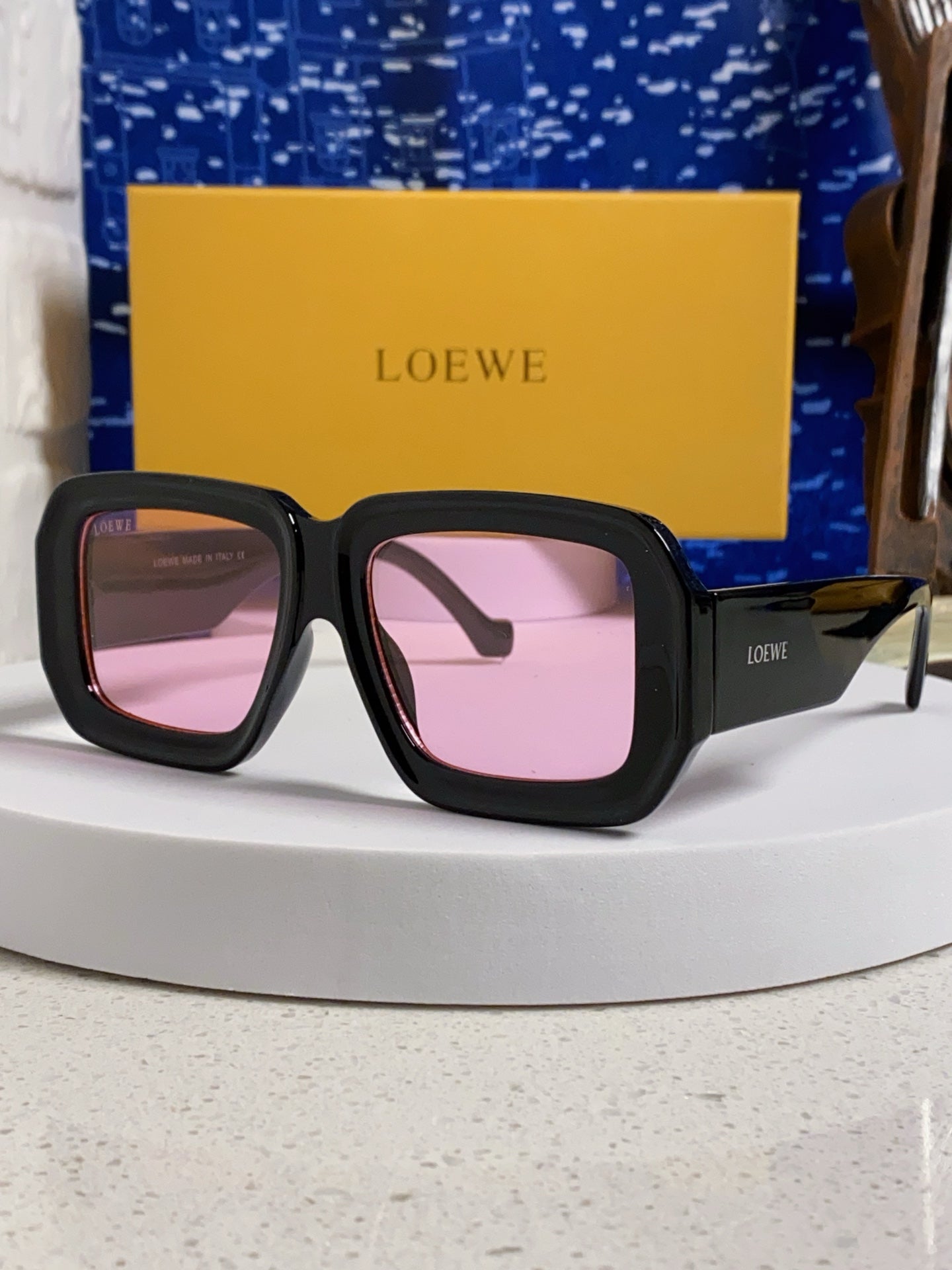 Loewe Fashion Red Lens Sunglasses for Women