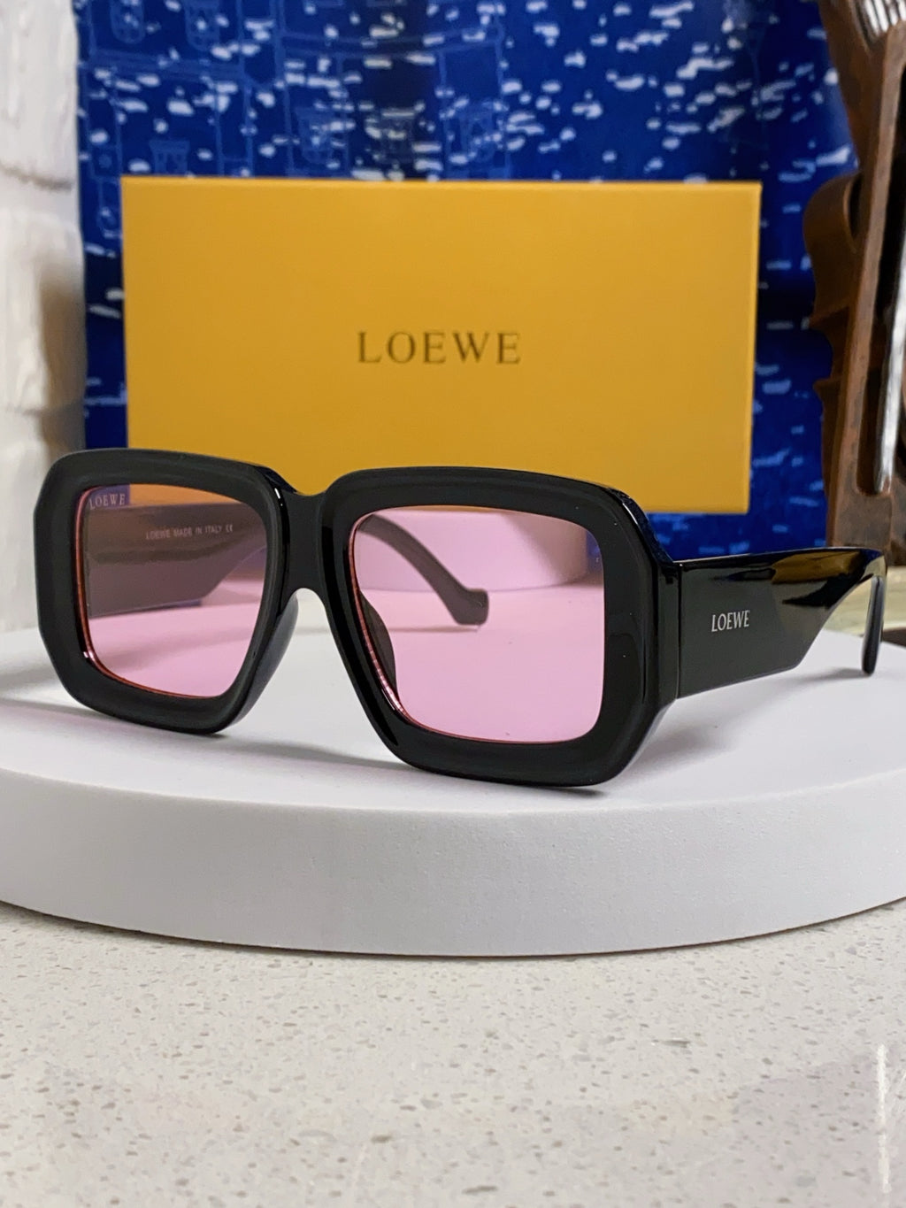 Loewe Fashion Red Lens Sunglasses for Women - 399331