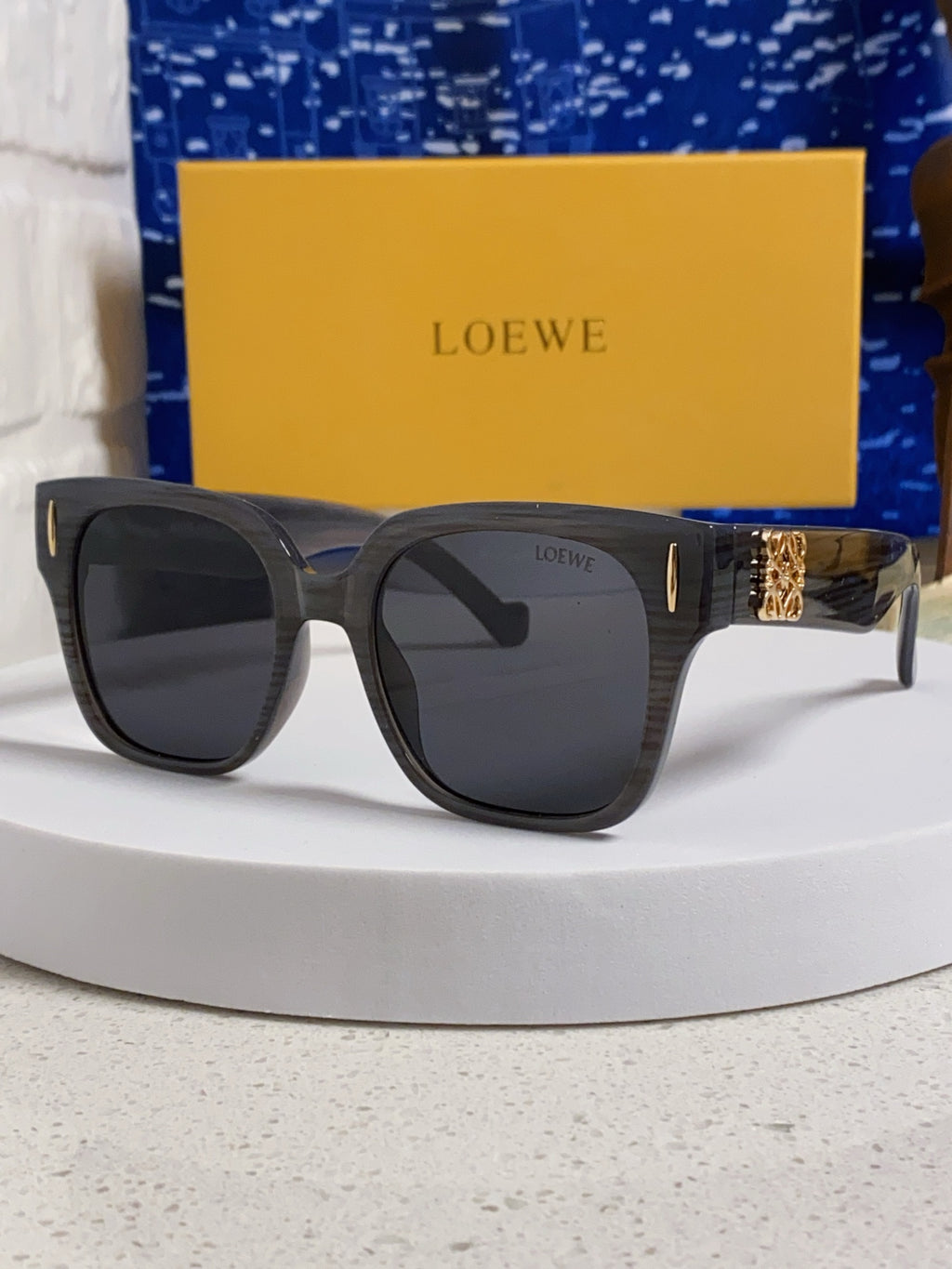 Loewe LW50069 Oversized Black Lens Sunglasses for Men & Women - 449902