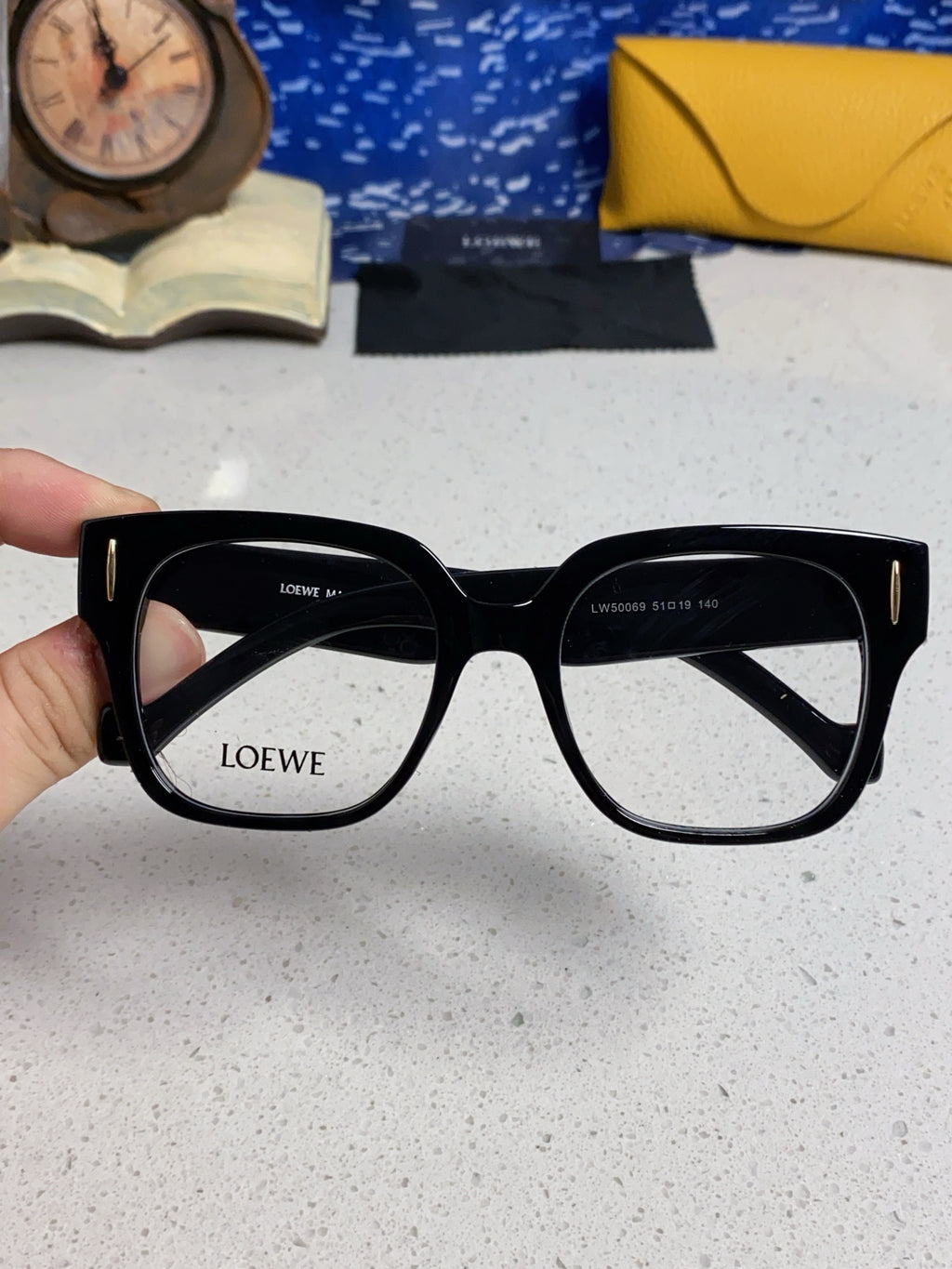 Loewe LW50069 Oversized Silver Lens Sunglasses for Men & Women - detail image 4