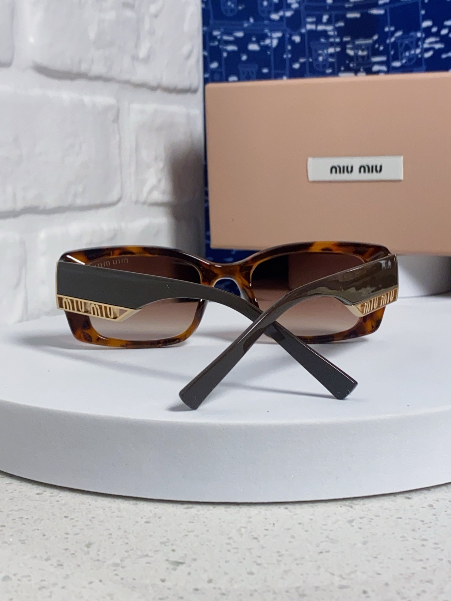 Miu Miu Polarized Square Red Lens Sunglasses for Women - detail image 3