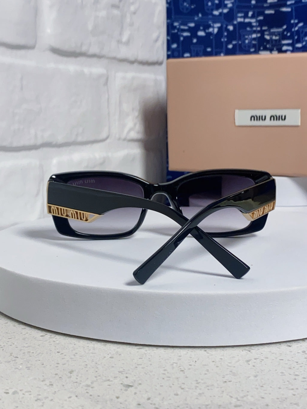 Miu Miu Polarized Square Silver Lens Sunglasses for Women - 449690 - detail image 3
