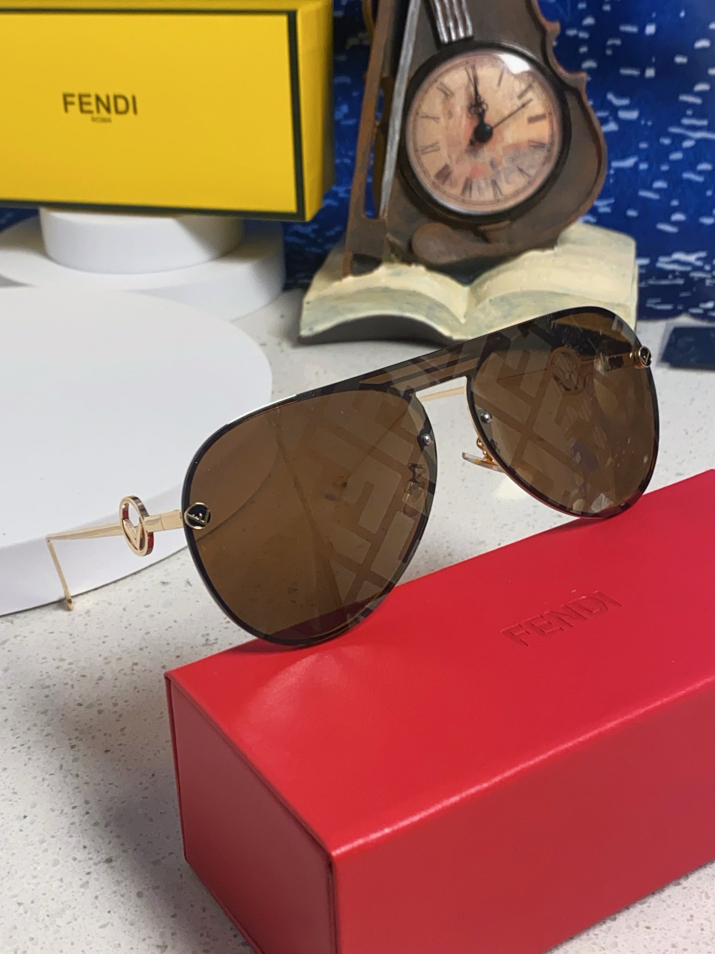 Fendi Aviator Brown Lens Sunglasses for Men & Women - 416300 - detail image 9