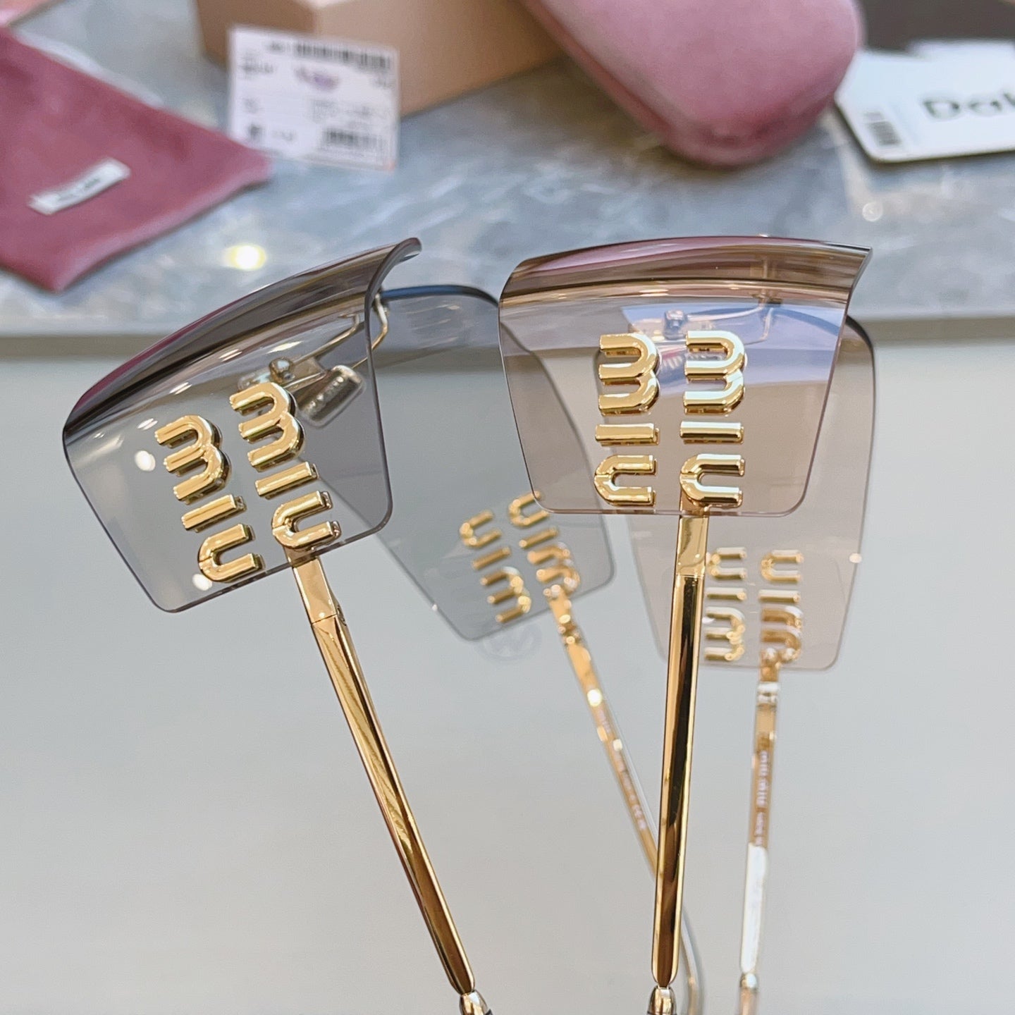 Miu Miu Fashion Silver Lens Sunglasses for Men & Women - 382997