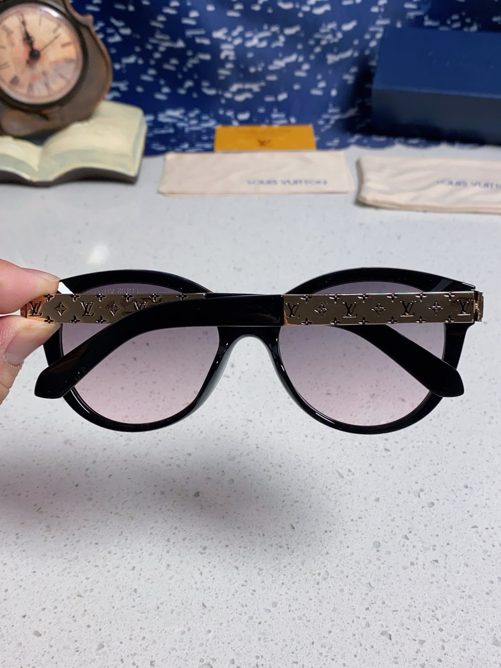 Louis Vuitton Cat-Eye Silver Lens Sunglasses for Women - 414755 - detail image 5