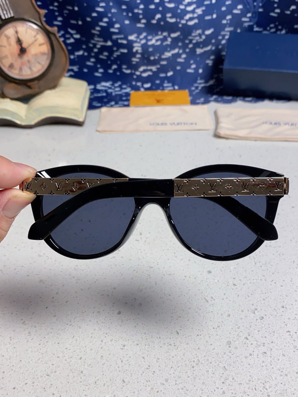 Louis Vuitton Cat-Eye Blue Lens Sunglasses for Women - detail image 5