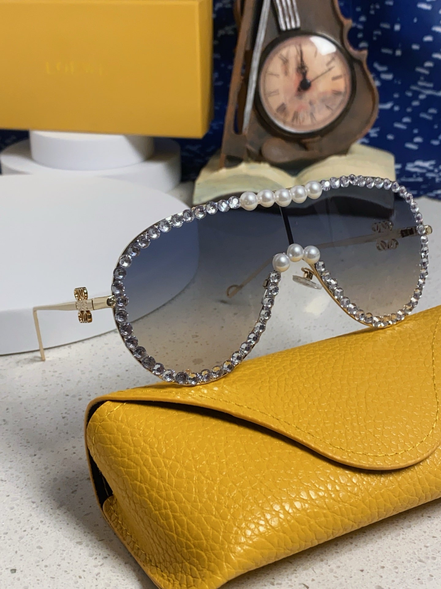 Loewe Oversized Gray Lens Sunglasses for Men & Women - detail image 9
