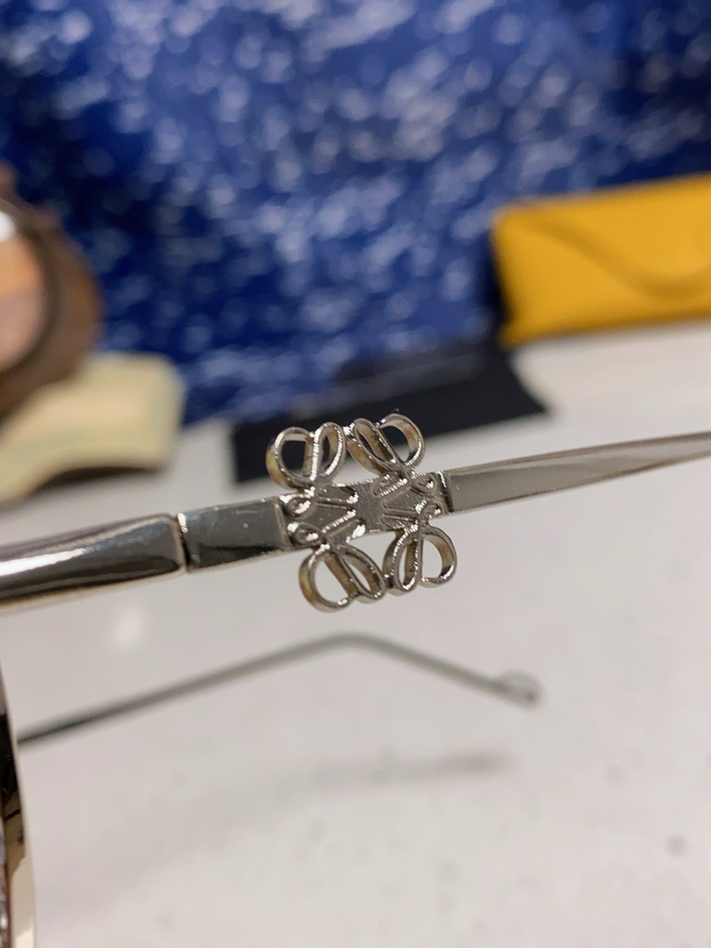Loewe Oversized Silver Lens Sunglasses for Men & Women - detail image 7