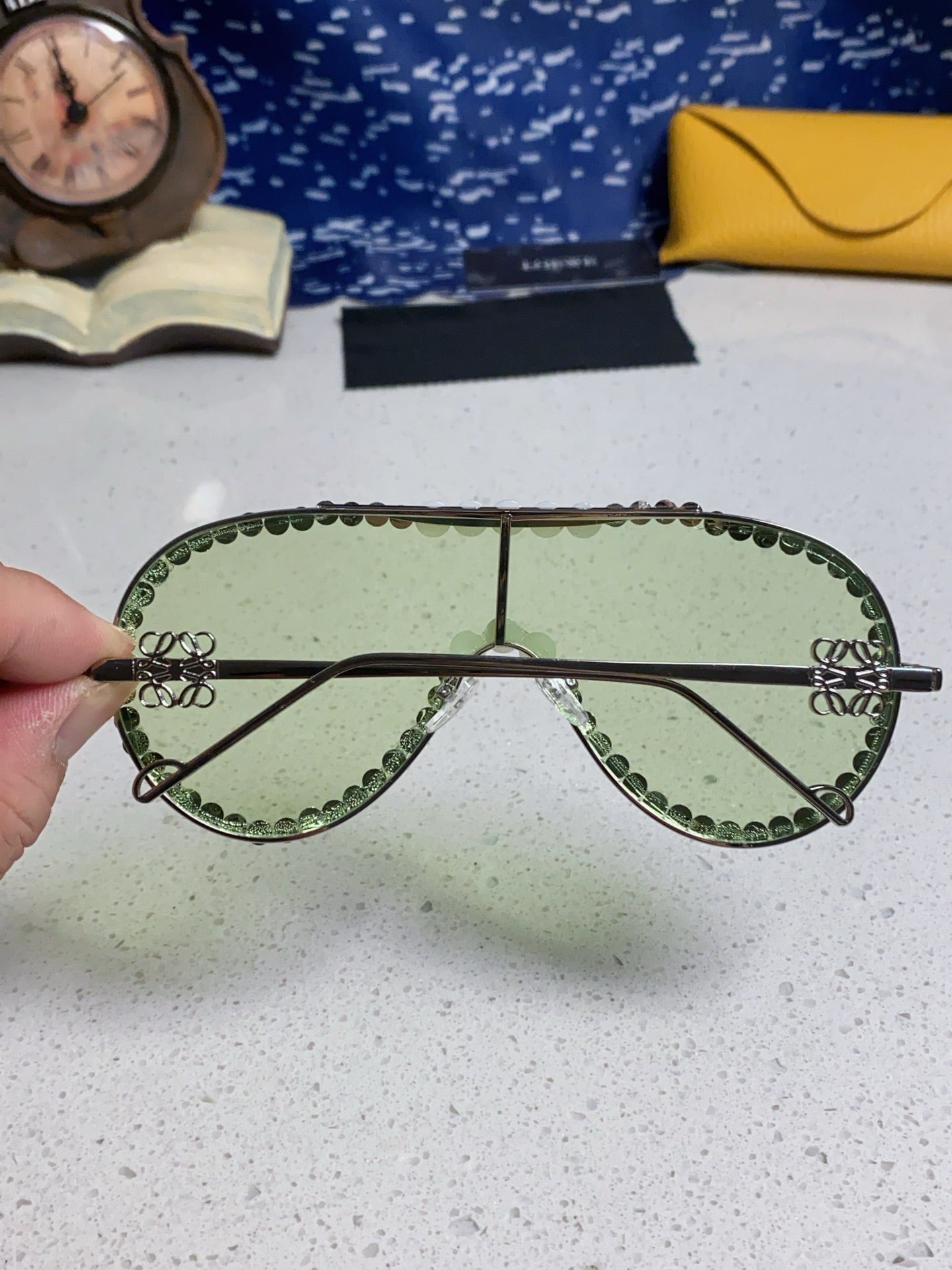 Loewe Oversized Silver Lens Sunglasses for Men & Women - detail image 5
