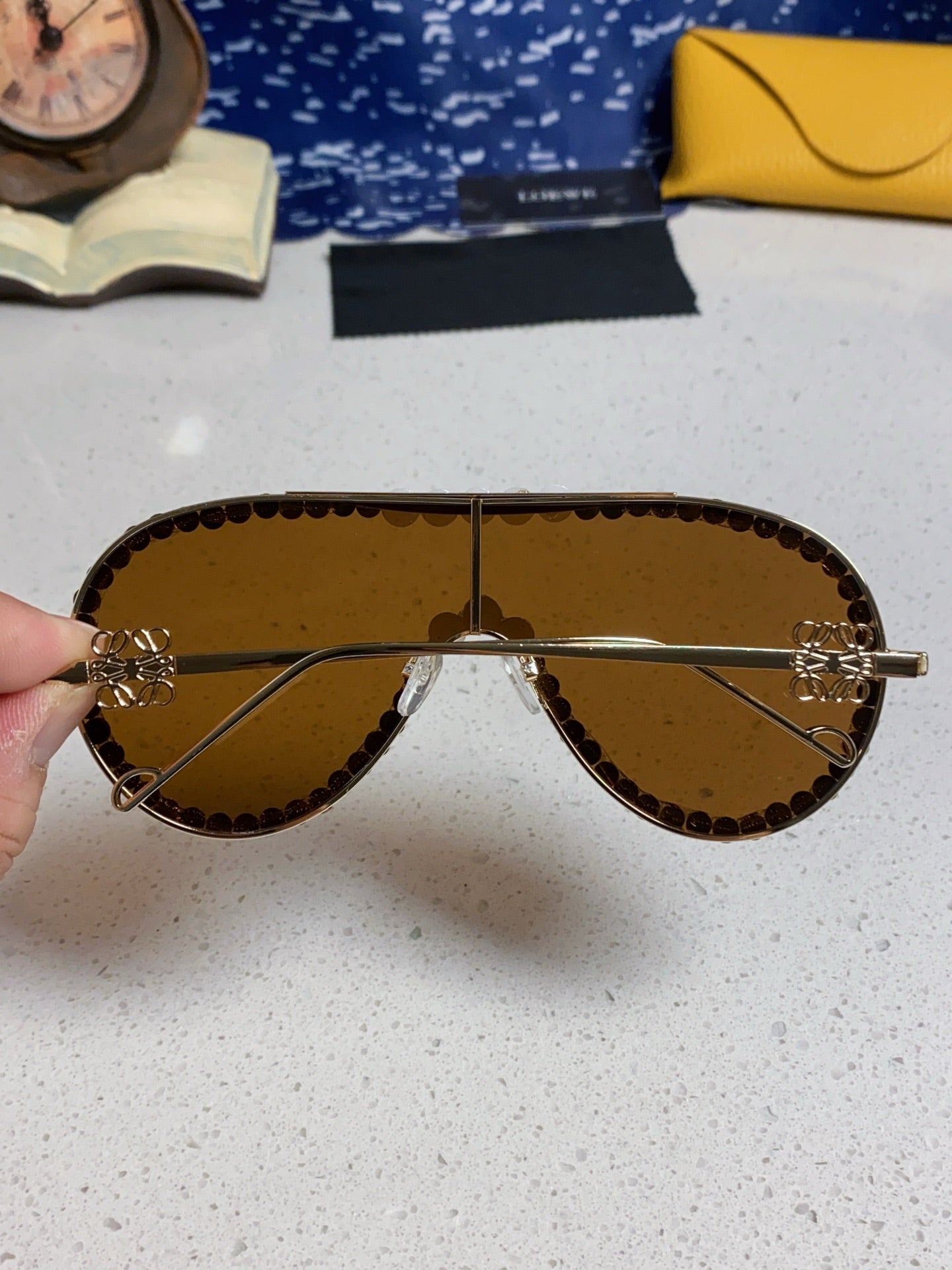 Loewe Oversized Brown Lens Sunglasses for Men & Women - detail image 5