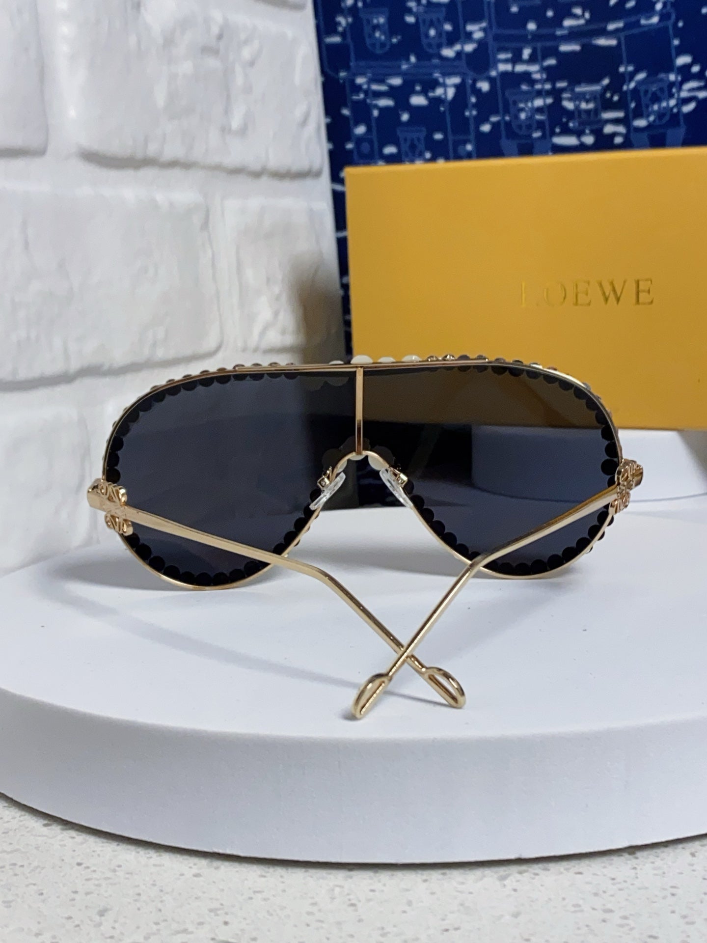 Loewe Oversized Black Lens Sunglasses for Men & Women - detail image 3