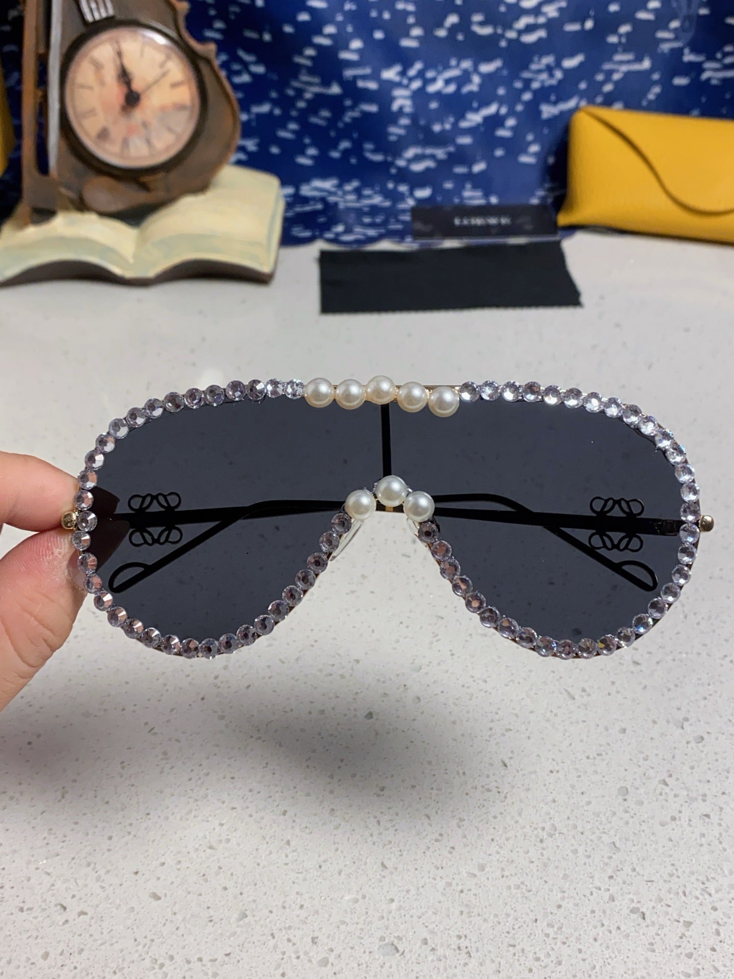 Loewe Oversized Black Lens Sunglasses for Men & Women - 432839 - detail image 4