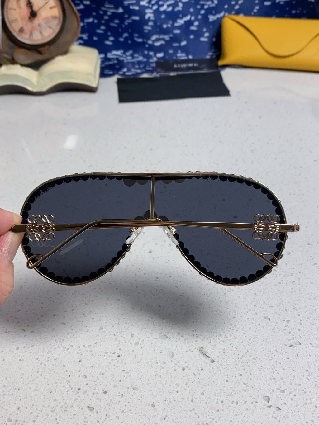 Loewe Oversized Black Lens Sunglasses for Men & Women - detail image 5