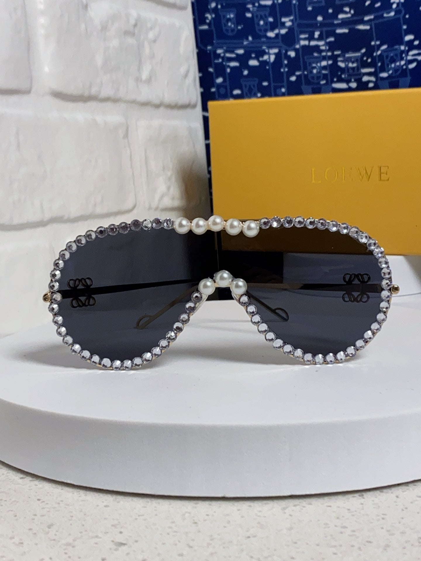 Loewe Oversized Black Lens Sunglasses for Men & Women - detail image 2