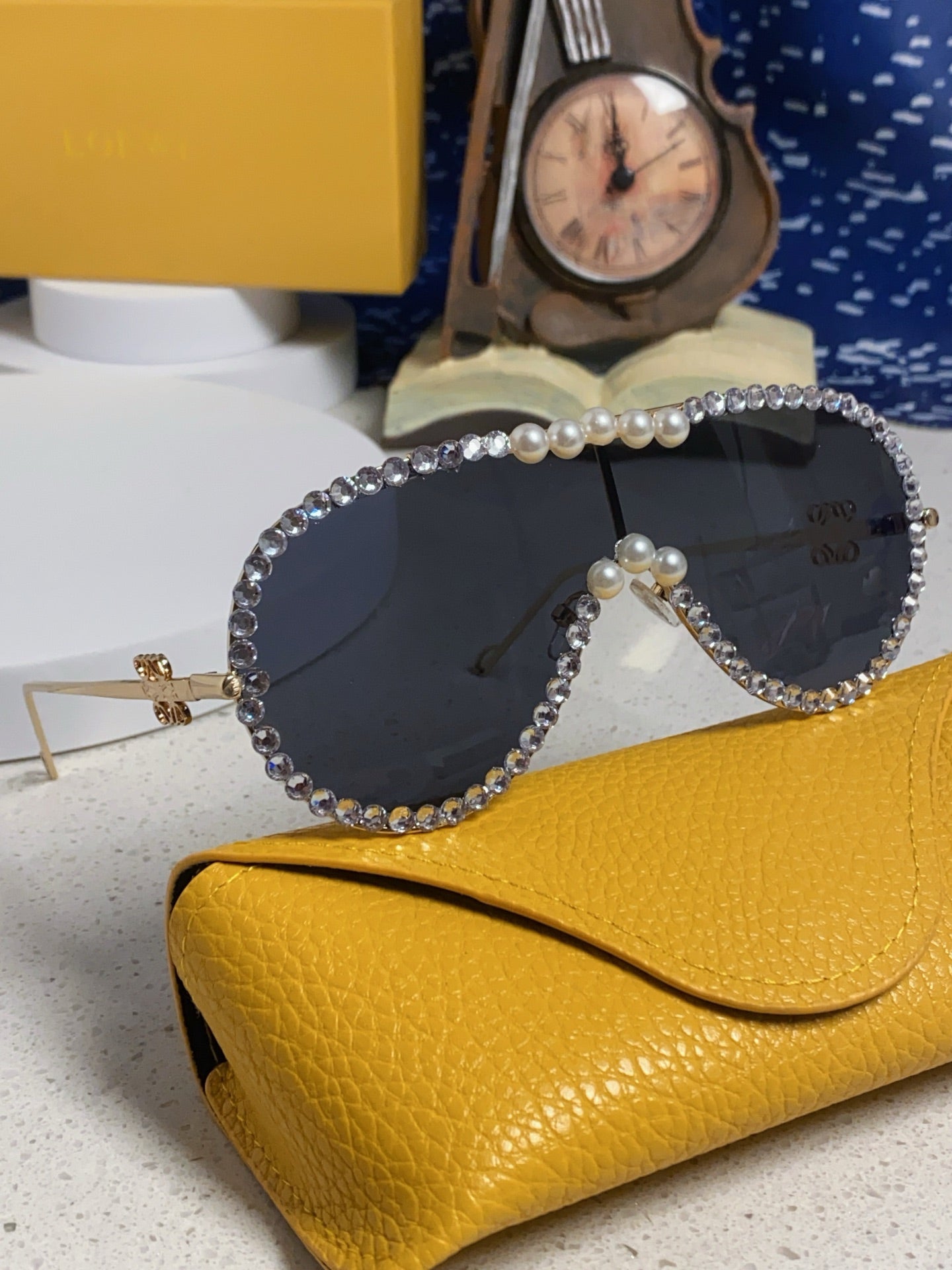 Loewe Oversized Black Lens Sunglasses for Men & Women - detail image 9