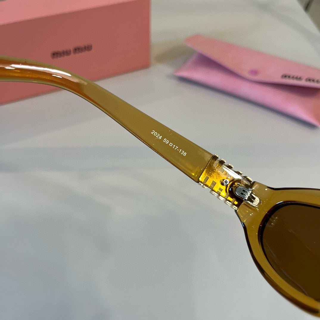 Miu Miu Cat-Eye Brown Lens Sunglasses for Men & Women - 382994 - detail image 7