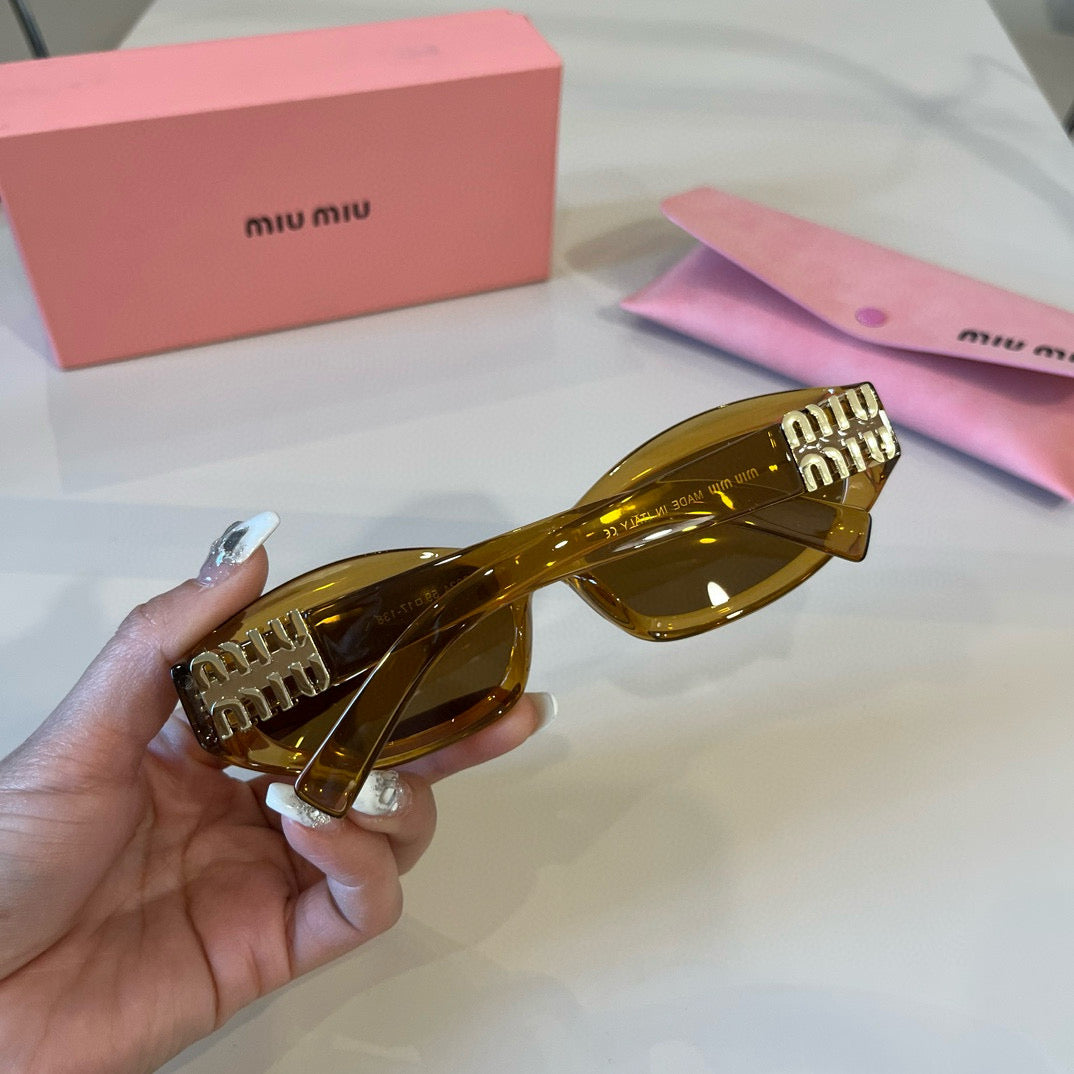 Miu Miu Cat-Eye Brown Lens Sunglasses for Men & Women - 382994 - detail image 4