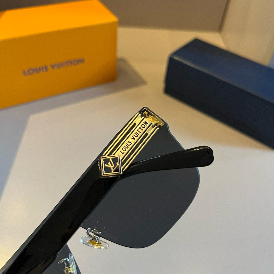 Louis Vuitton Metal Aviator Gold Lens Sunglasses for Men & Women - 381912 - detail image 8
