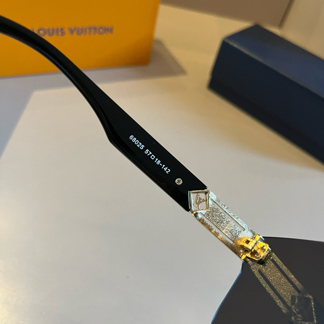 Louis Vuitton Metal Aviator Gold Lens Sunglasses for Men & Women - 381912 - detail image 10