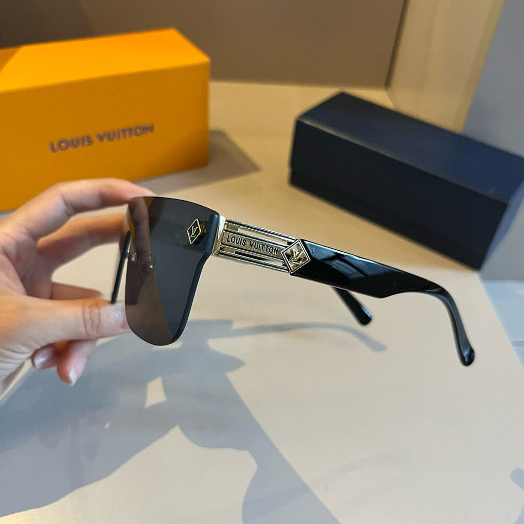 Louis Vuitton Metal Aviator Gold Lens Sunglasses for Men & Women - 381912 - detail image 6