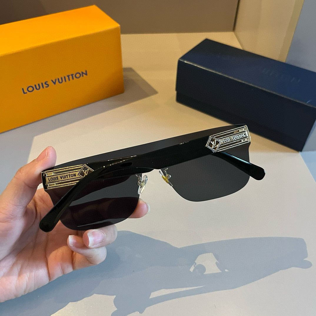 Louis Vuitton Metal Aviator Gold Lens Sunglasses for Men & Women - 381912 - detail image 7