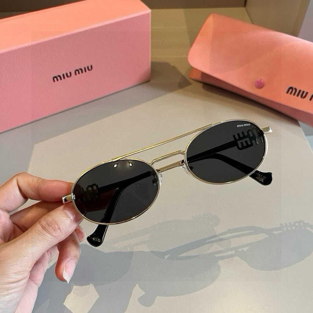Miu Miu Metal Fashion Brown Lens Sunglasses for Men & Women - 382992 - detail image 3
