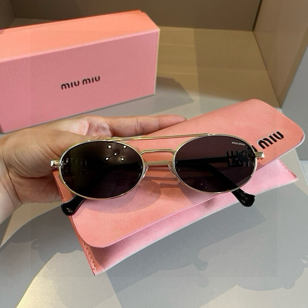 Miu Miu Metal Fashion Brown Lens Sunglasses for Men & Women - 382992 - detail image 8