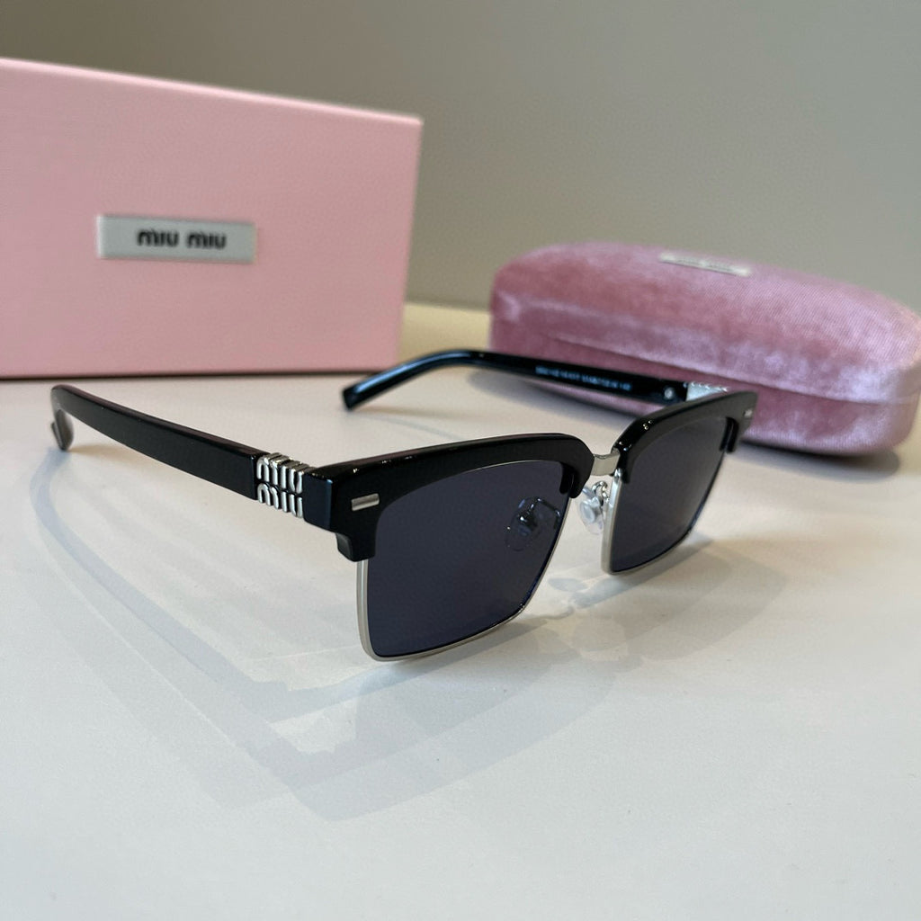 Miu Miu Fashion Silver Lens Sunglasses for Men & Women - 382993