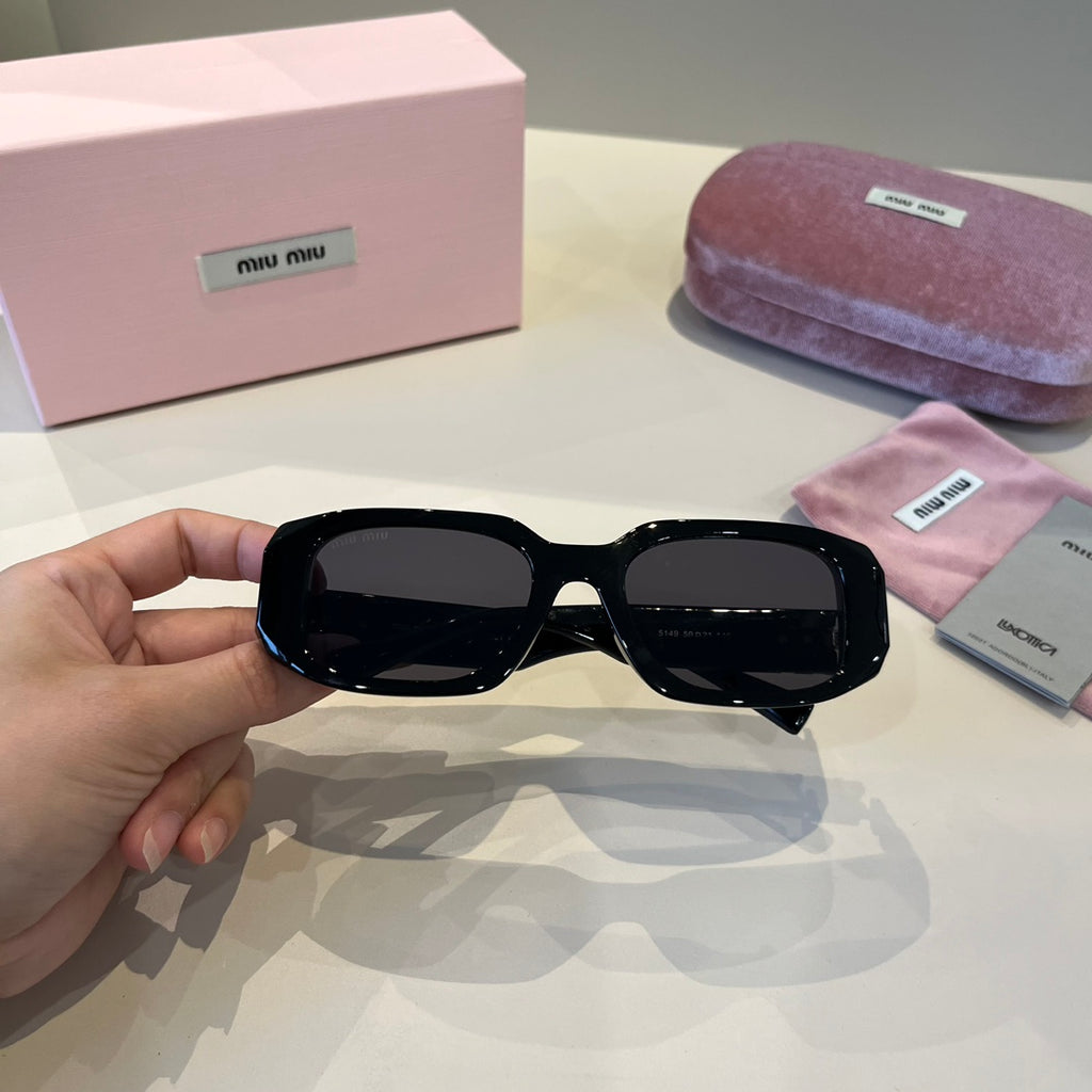 Miu Miu Cat-Eye Black Lens Sunglasses for Men & Women - 399181 - detail image 4