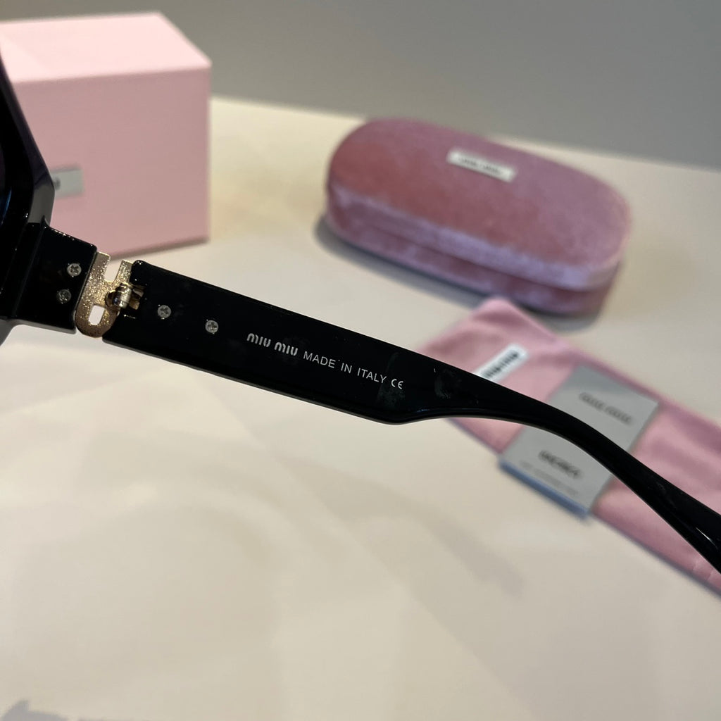 Miu Miu Cat-Eye Black Lens Sunglasses for Men & Women - 399181 - detail image 9