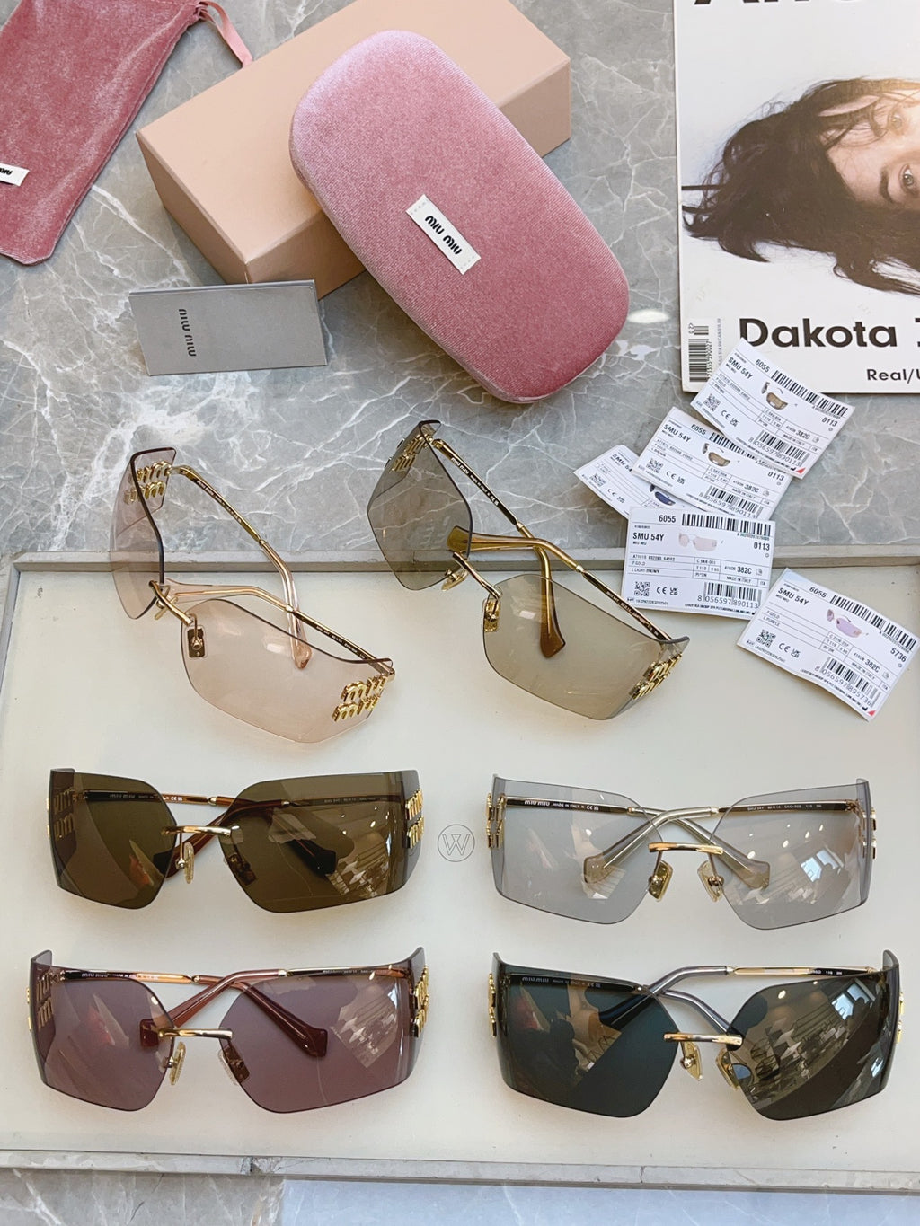 Miu Miu Fashion Silver Lens Sunglasses for Men & Women - 382997 - detail image 3