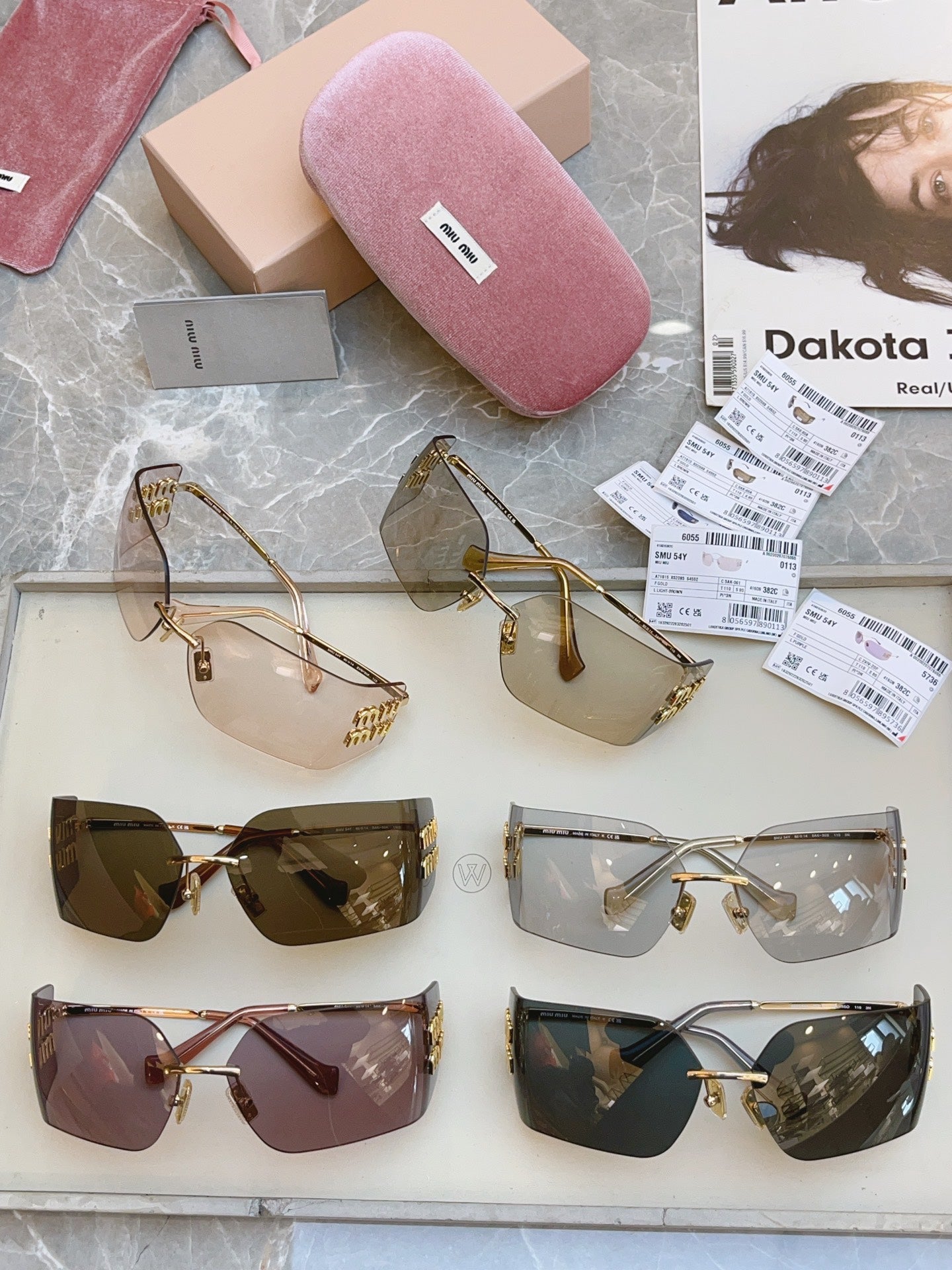 Miu Miu Fashion Silver Lens Sunglasses for Men & Women - 382997 - detail image 3