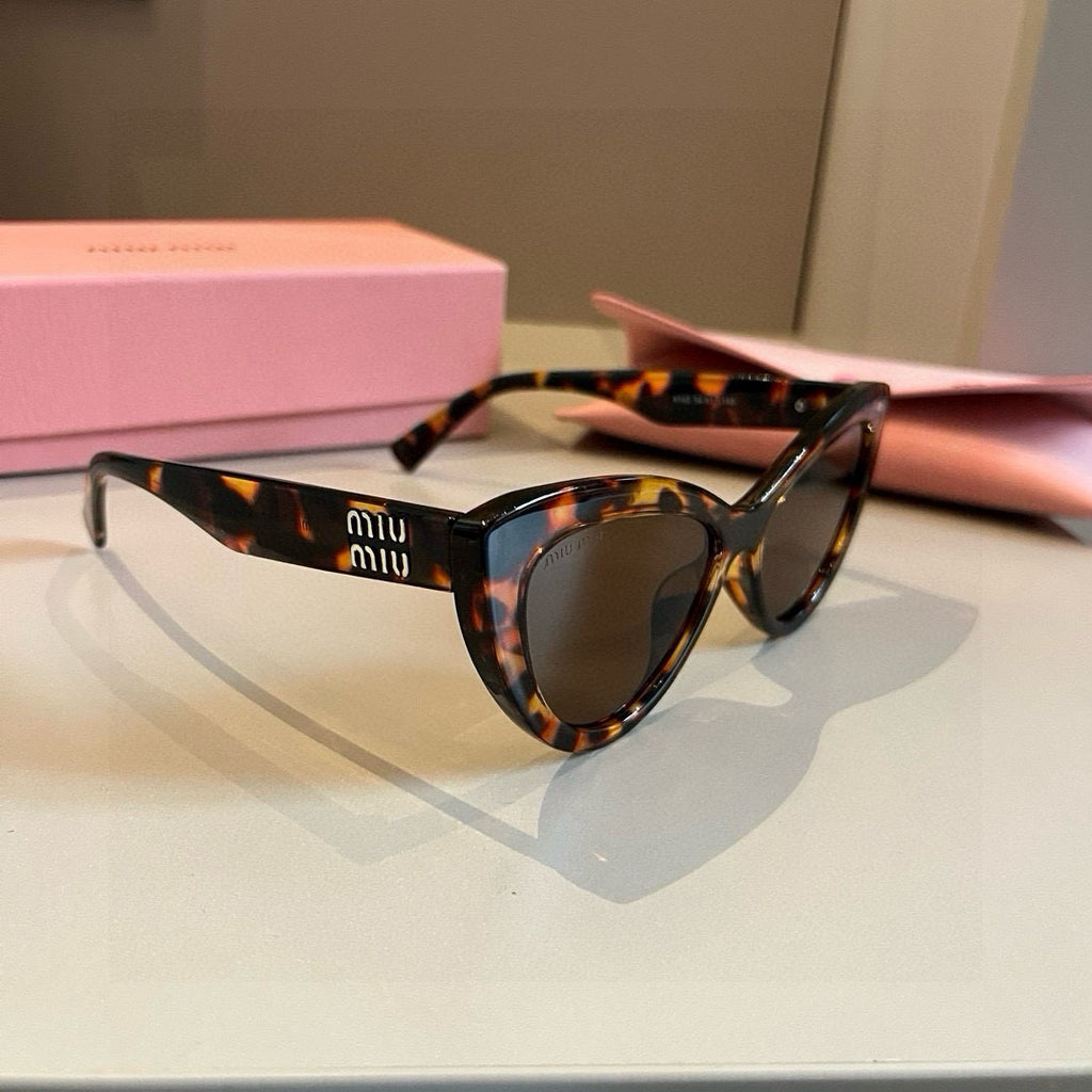 Miu Miu Cat-Eye Brown Lens Sunglasses for Men & Women - 416281