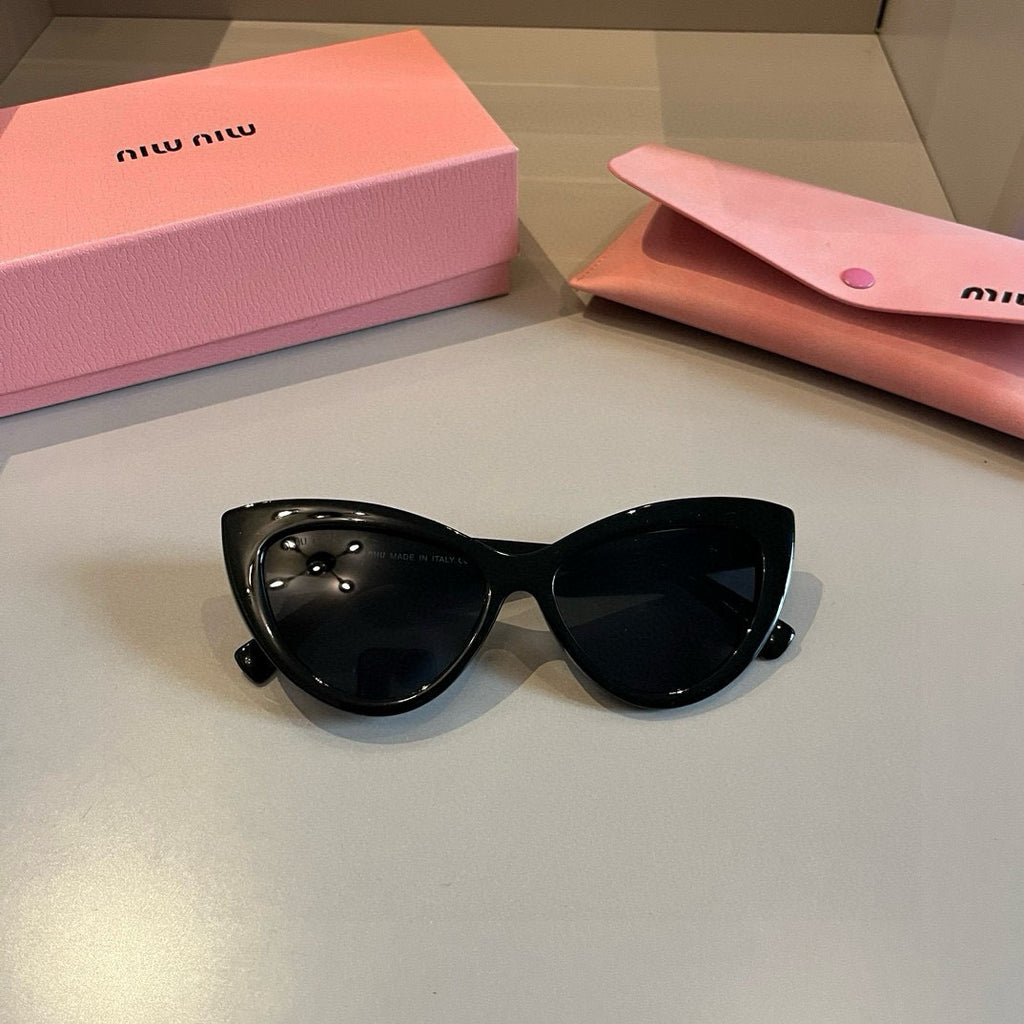 Miu Miu Cat-Eye Gold Lens Sunglasses for Men & Women - 416263 - detail image 6