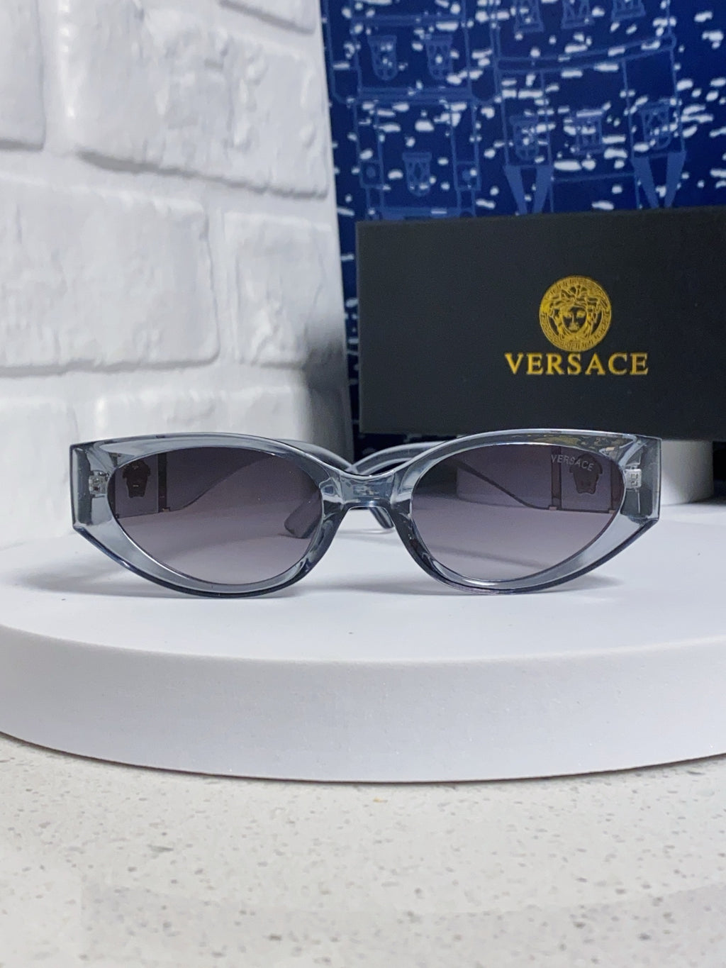 Versace Cat-Eye Silver Lens Sunglasses for Women - 487821 - detail image 2