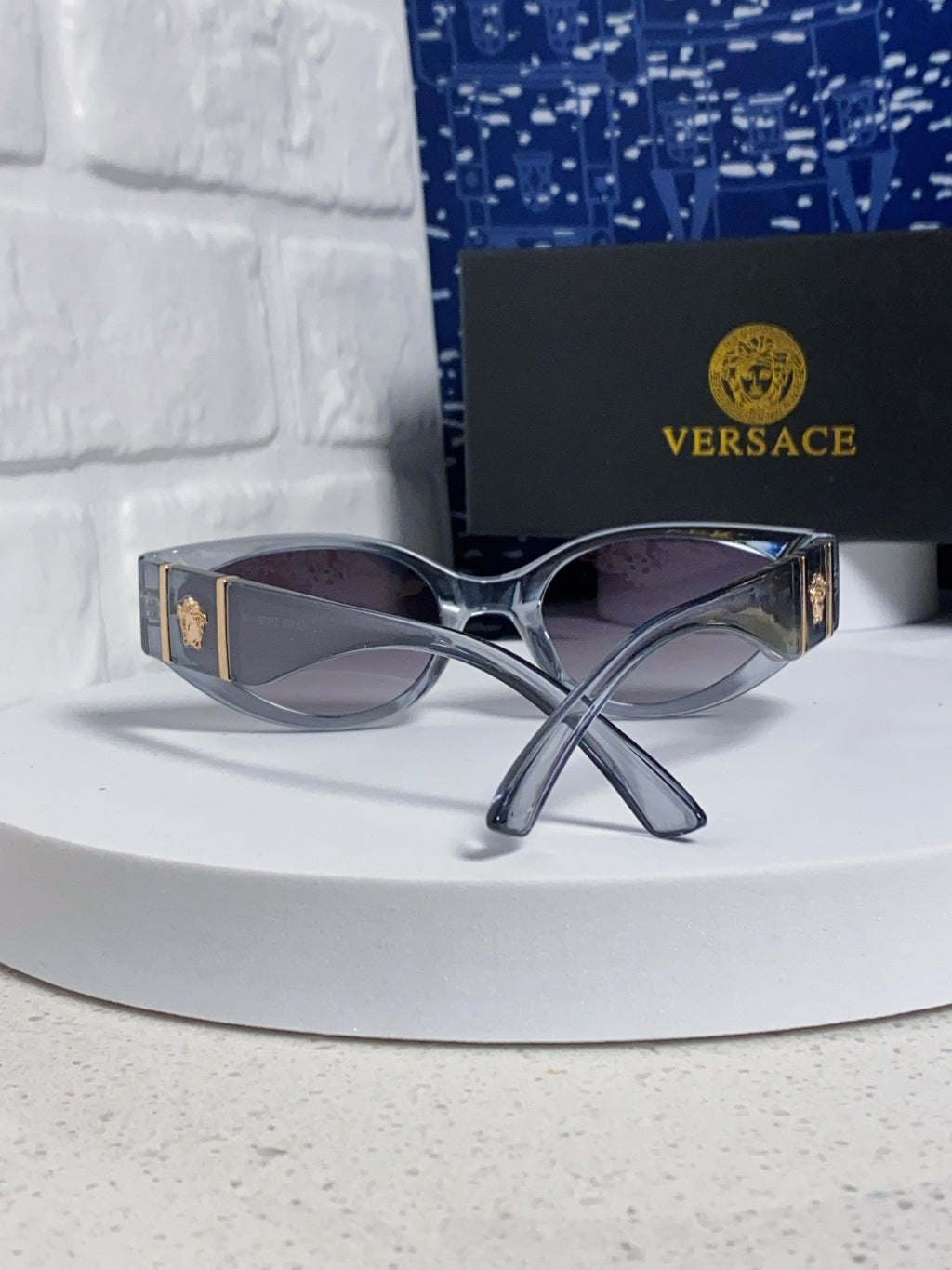 Versace Cat-Eye Silver Lens Sunglasses for Women - 487821 - detail image 3