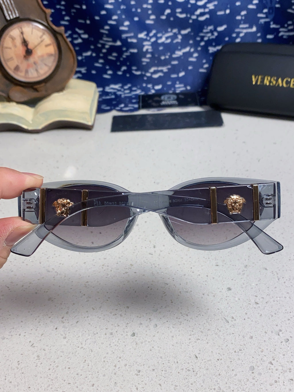 Versace Cat-Eye Silver Lens Sunglasses for Women - 487821 - detail image 5