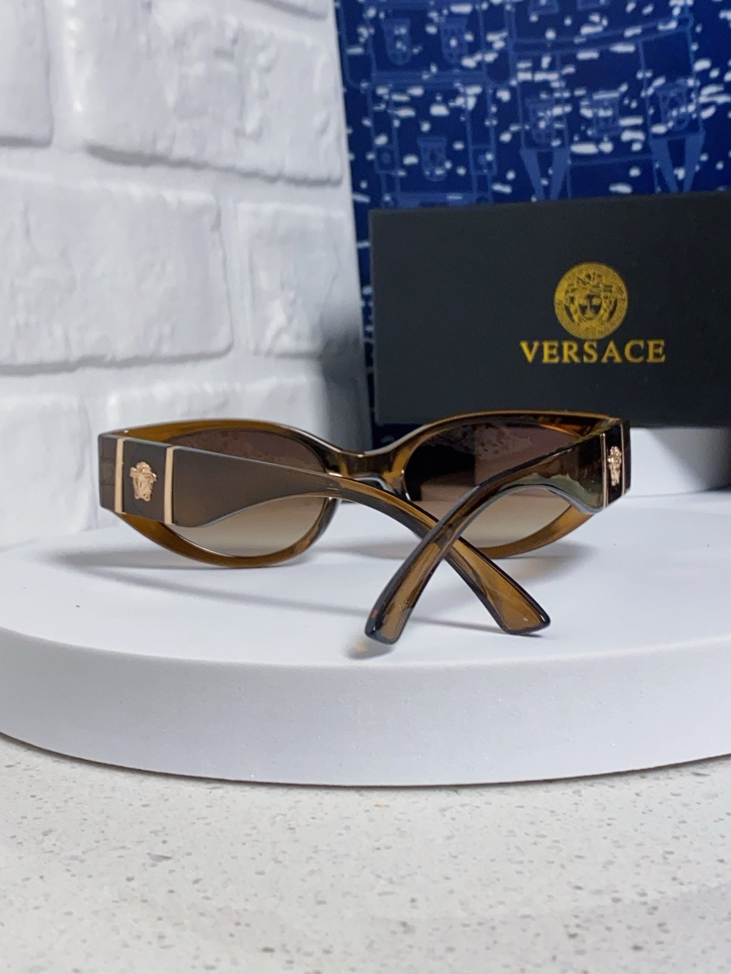 Versace Cat-Eye Brown Lens Sunglasses for Women - 487822 - detail image 3