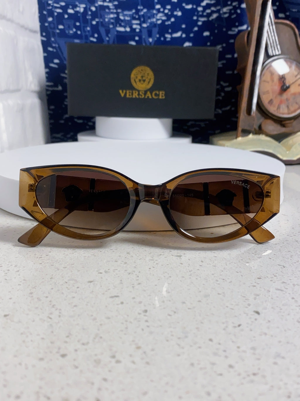 Versace Cat-Eye Brown Lens Sunglasses for Women - 487822 - detail image 9