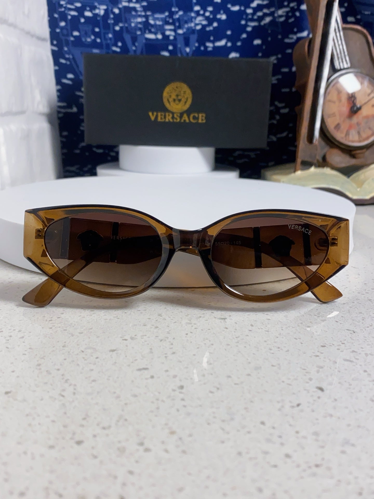 Versace Cat-Eye Brown Lens Sunglasses for Women - 432793 - detail image 9