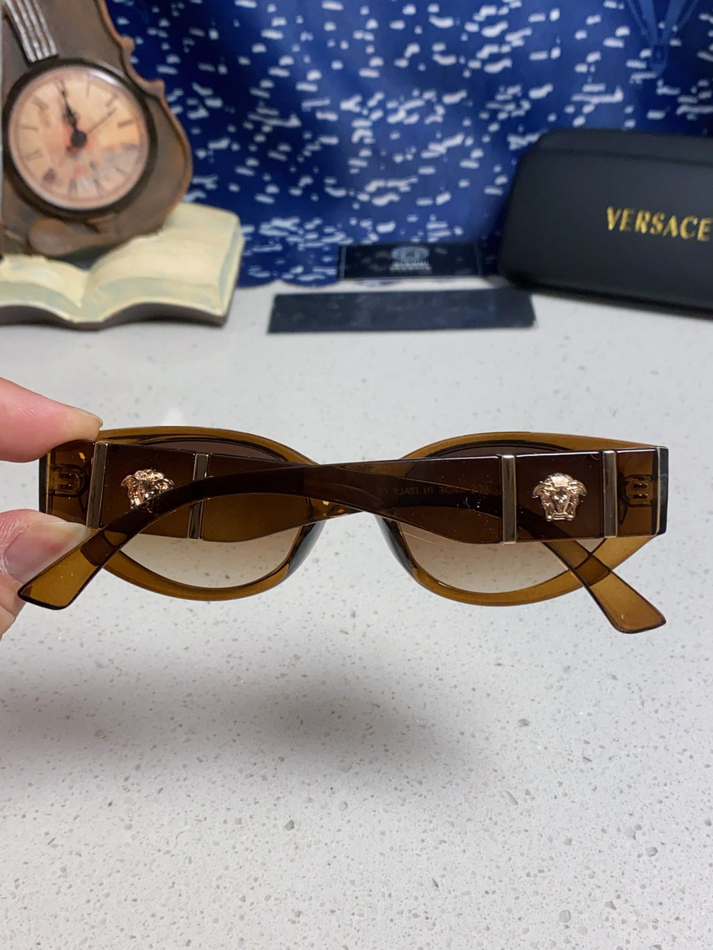 Versace Cat-Eye Brown Lens Sunglasses for Women - 487822 - detail image 5