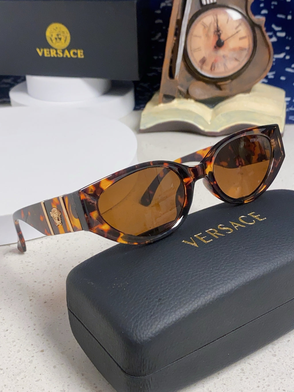Versace Cat-Eye Brown Lens Sunglasses for Women - detail image 10