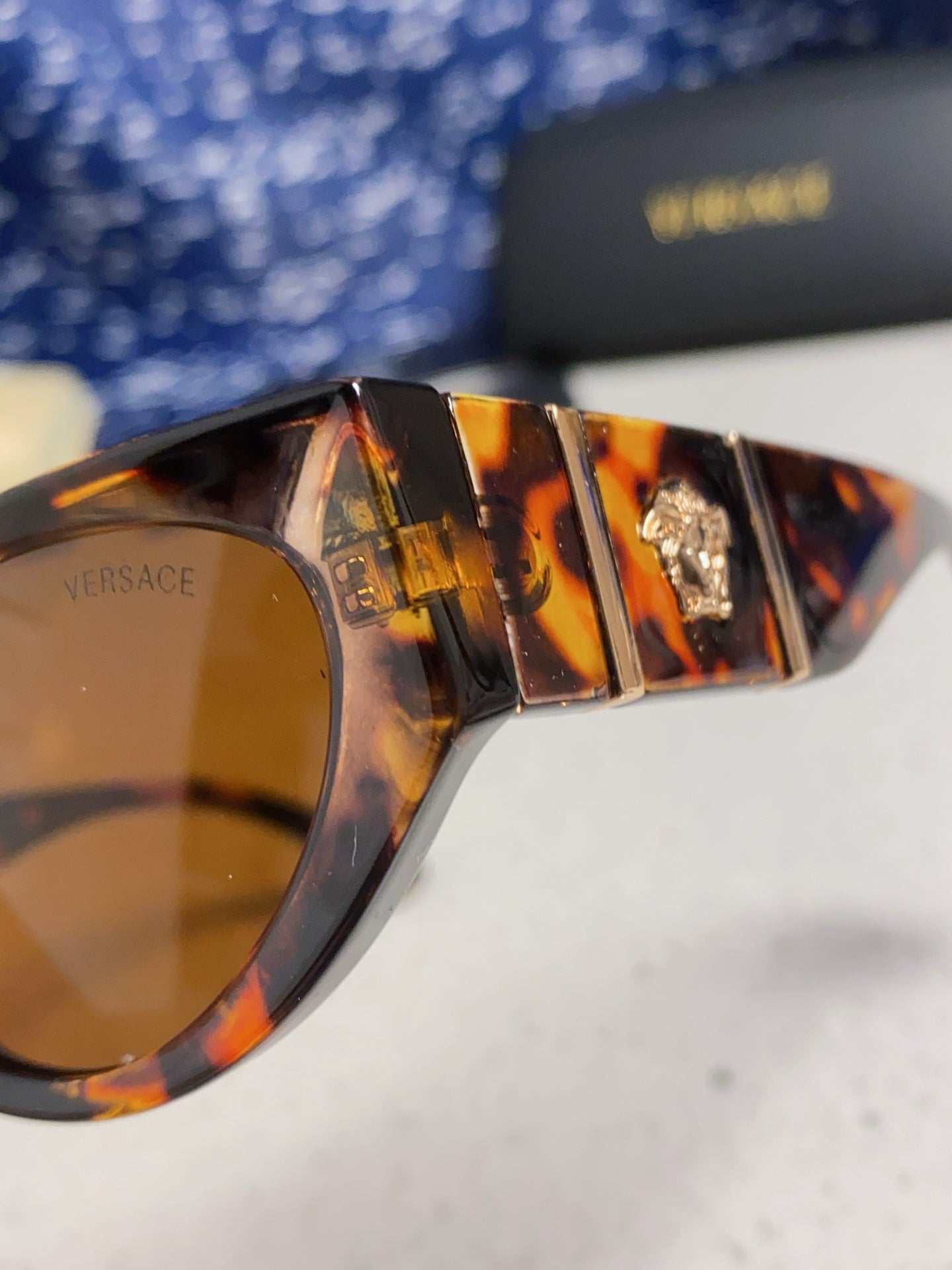 Versace Cat-Eye Brown Lens Sunglasses for Women - 432795 - detail image 7